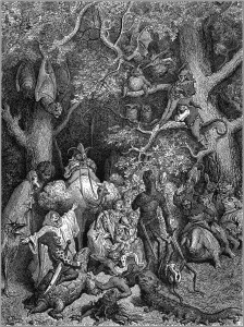 Gustave Doré - Illustration zu "Orlando Furioso" - gemeinfrei*